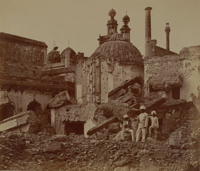 Fort Lucknow na de Indiase opstand, 1857 door Felice Beato